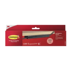 Command Cord Organizer Channel, 1 Black Channel, 8 Strips, 10