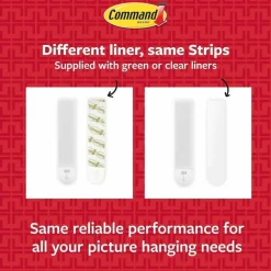 Command Damage-Free Hanging Picture Hanging Strip Pairs, Holds Up to 2.5 lb, Medium: 0.75