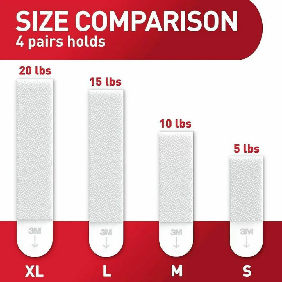 Command Damage-Free Hanging Picture Hanging Strip Pairs, Holds up to 5 lb, 8/Pack