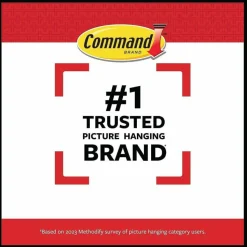Command Damage-Free Hanging Picture Hanging Strip Pairs, Holds up to 5 lb, 8/Pack