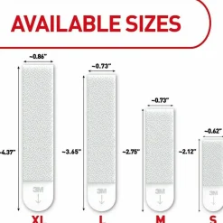 Command Damage-Free Hanging Picture Hanging Strip Pairs, Holds up to 5 lb, 8/Pack