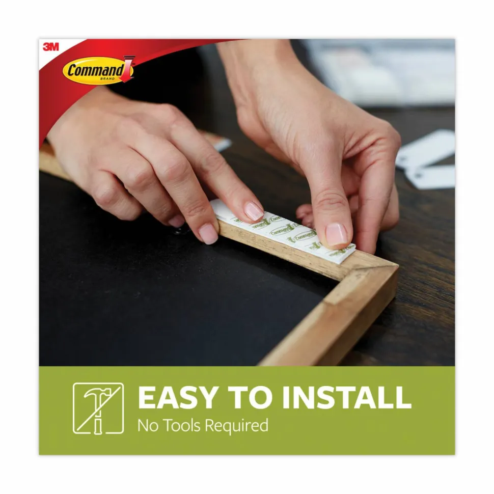 Command Damage-Free Hanging Picture Hanging Strip Pairs, Holds Up to 2.5 lb, Medium: 0.75" x 2.75", White, 12/Pack