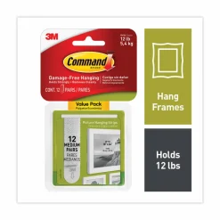 Command Damage-Free Hanging Picture Hanging Strip Pairs, Holds Up to 2.5 lb, Medium: 0.75