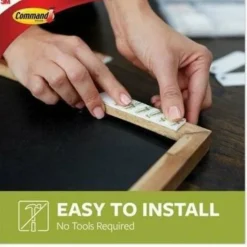 Command Damage-Free Picture Hanging Strips, Large, 5-5/8" x 5-3/16" , Pack Of 120 Strips, 17206S120NA