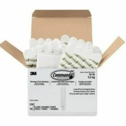 Command Damage-Free Picture Hanging Strips, Large, 5-5/8
