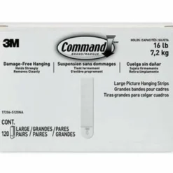 Command Damage-Free Picture Hanging Strips, Large, 5-5/8