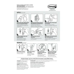 Command Large Clothes Hanger, 1 Hook, 2 White Adhesive Strips, Damage Free Hanging Picture Hangers, No Tools Wall Hanging Strips For Living Spaces