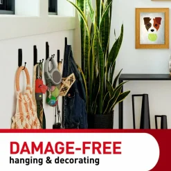 Command Large Strip Refill, 8 White Adhesive Strips, Damage Free Hanging Picture Hangers, No Tools Wall Hanging Strips For Living Spaces
