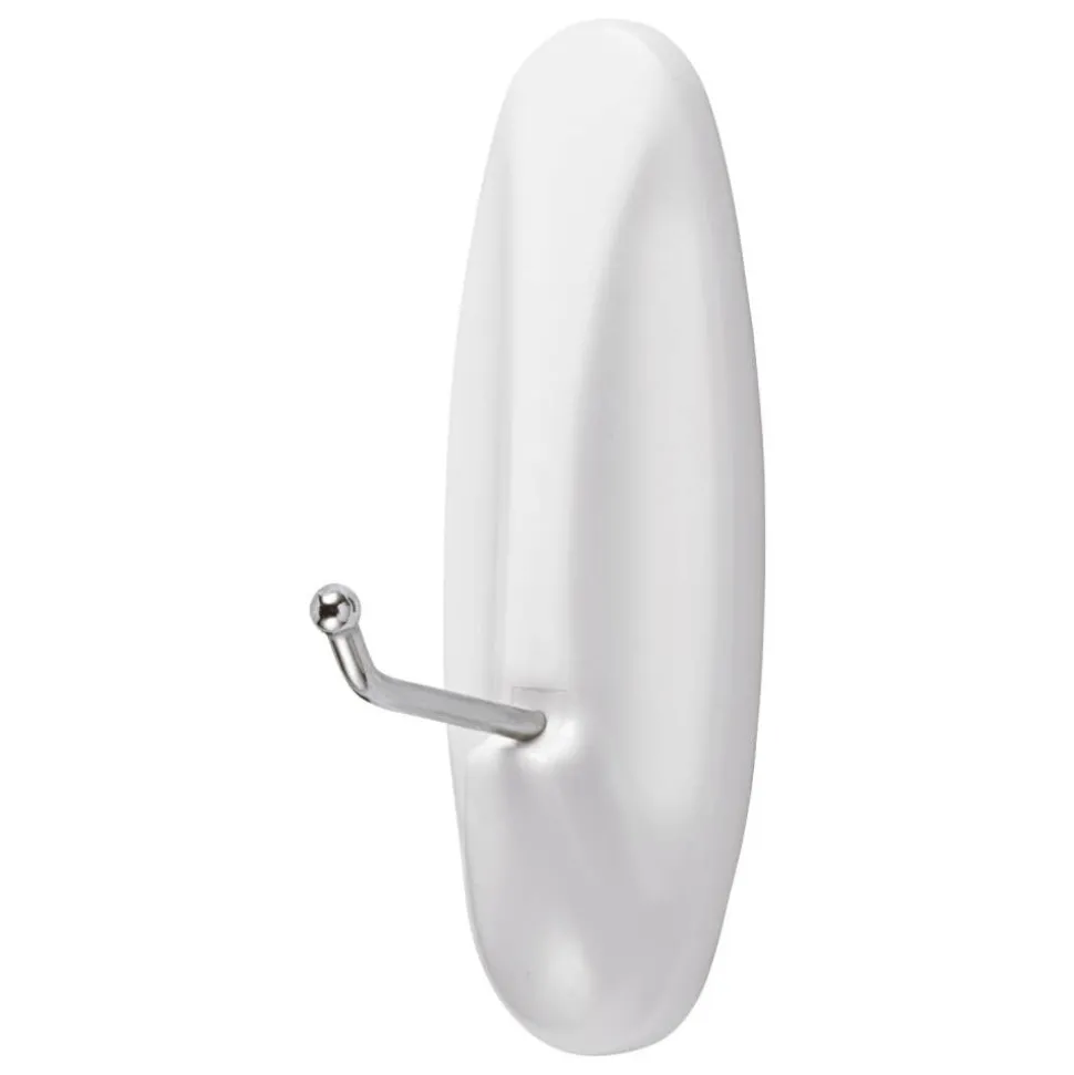 Command Large Wire Hook, 1 Hook, 2 White Adhesive Strips, Damage Free Hanging Picture Hangers, No Tools Wall Hanging Strips For Living Spaces