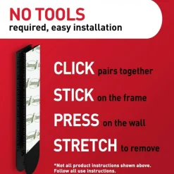 Command Medium Black Picture Hanging Strips, 17201BLK