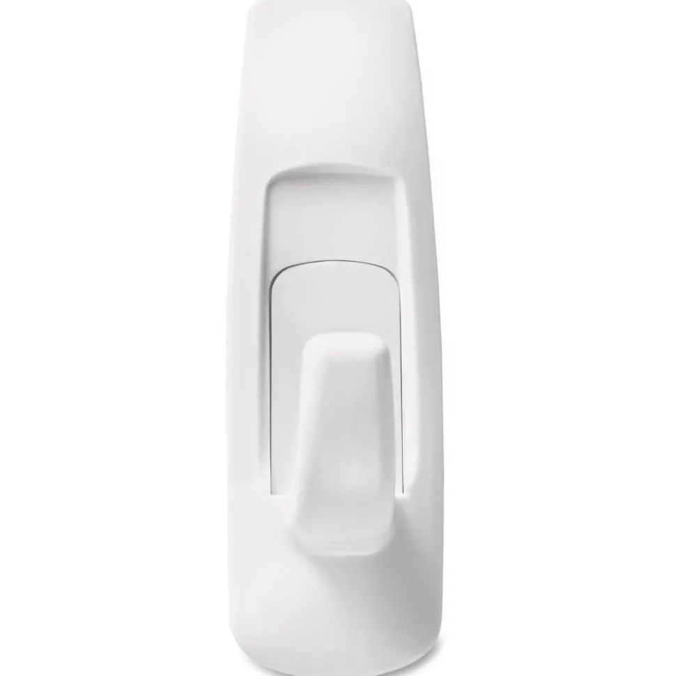 Command Medium Utility Hooks, 2 Hooks, 4 White Adhesive Strips, Damage Free Hanging Picture Hangers, No Tools Wall Hanging Strips For Living Spaces