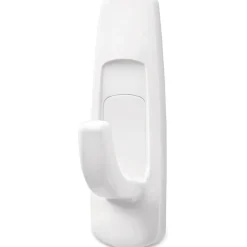 Command Medium Utility Hooks, 2 Hooks, 4 White Adhesive Strips, Damage Free Hanging Picture Hangers, No Tools Wall Hanging Strips For Living Spaces