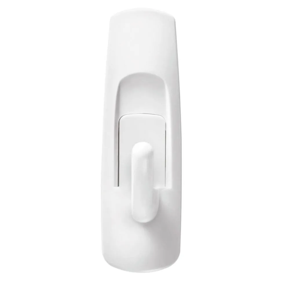 Command Medium Utility Hooks, 2 Hooks, 4 White Adhesive Strips, Damage Free Hanging Picture Hangers, No Tools Wall Hanging Strips For Living Spaces