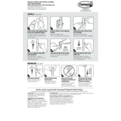 Command Medium Utility Hooks, 2 Hooks, 4 White Adhesive Strips, Damage Free Hanging Picture Hangers, No Tools Wall Hanging Strips For Living Spaces