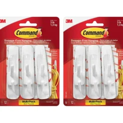 Command Medium Utility Hooks with Adhesive Strips