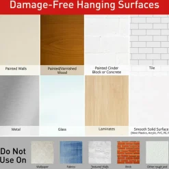 Command Medium Wire Toggle Hooks, 7 Hooks, 8 White Adhesive Strips, Damage Free Hanging Picture Hangers, No Tools Wall Hanging Strips - 170657ES
