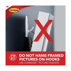 Command Mini Clear Hooks, Plastic, Supports 0.5 lb, 18/Pack