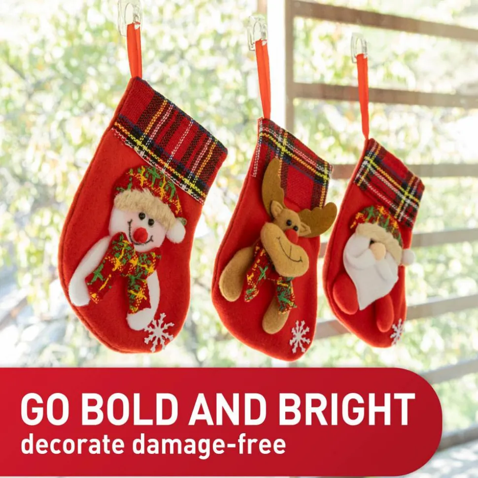 Command Mini White Hooks with White Strips