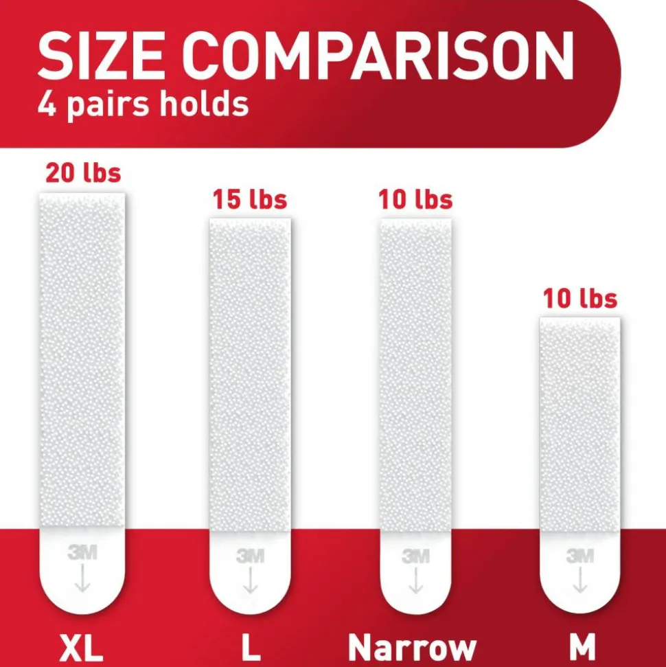 Command Narrow (10lb) Picture Hanging Strips, White, 28 Pairs (54 strips), Damage-Free Wall Hangers for Picture Frames and Other Décor