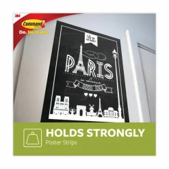 Command Poster Strip Pairs, Holds Up to 1 lb, 1.63