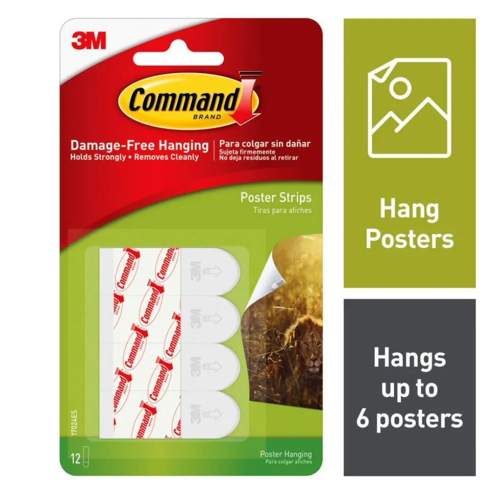 Command Small Poster Strips, 17024