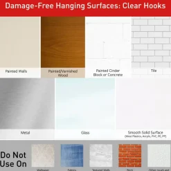 Command Small Wire Hooks, 15 Hooks, 20 Clear Adhesive Strips, Damage Free Hanging Picture Hangers, No Tools Wall Hanging Strips For Living Spaces