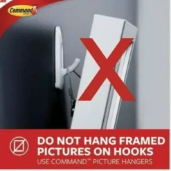 Command Small Wire Hooks, 15 Hooks, 20 Clear Adhesive Strips, Damage Free Hanging Picture Hangers, No Tools Wall Hanging Strips For Living Spaces