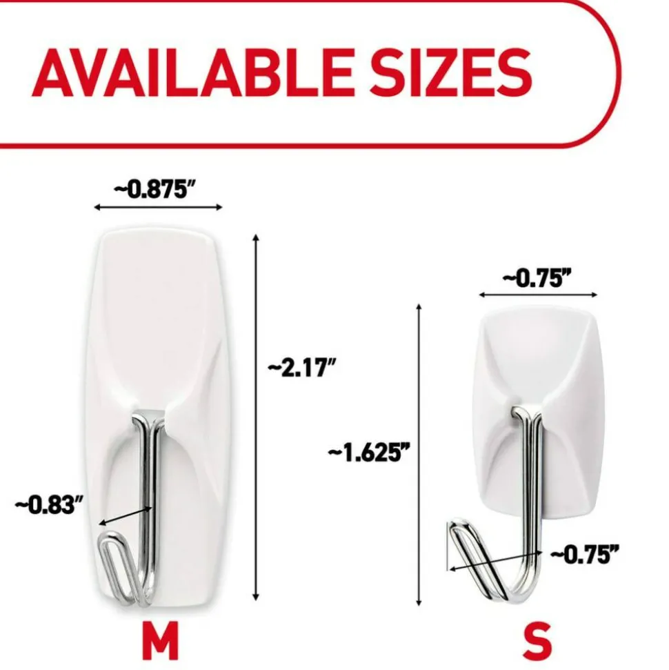 Command 9 Small Wire Toggle Hooks and 12 Command Strips, Damage Free Hanging Hooks Wall Hangers for Hanging Home Decor, Holds up to 0.5 lb