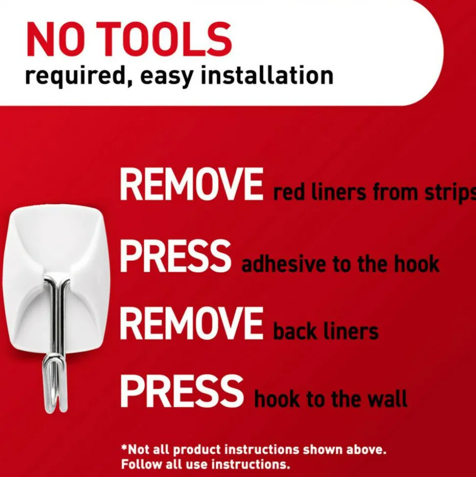 Command 9 Small Wire Toggle Hooks and 12 Command Strips, Damage Free Hanging Hooks Wall Hangers for Hanging Home Decor, Holds up to 0.5 lb