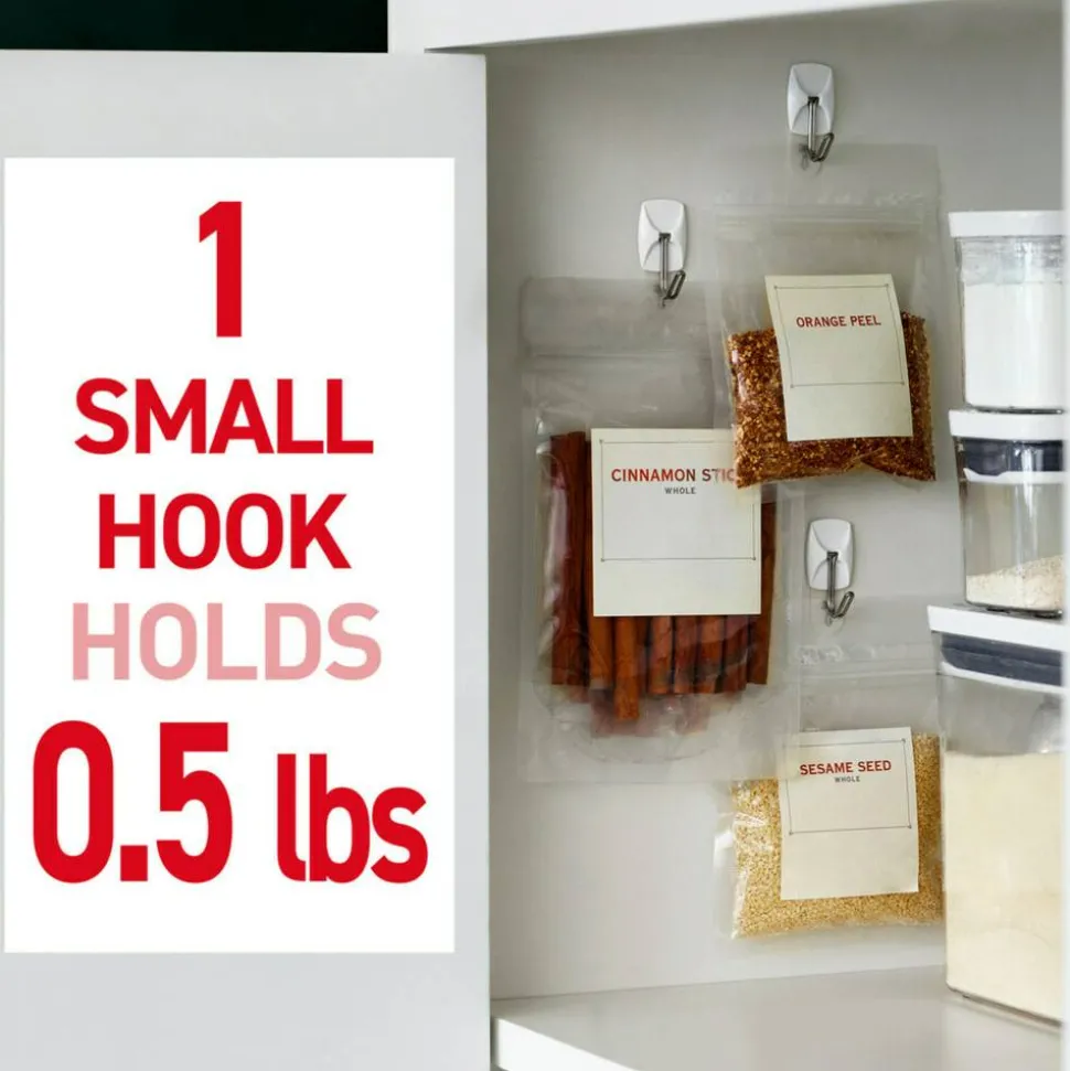 Command 9 Small Wire Toggle Hooks and 12 Command Strips, Damage Free Hanging Hooks Wall Hangers for Hanging Home Decor, Holds up to 0.5 lb