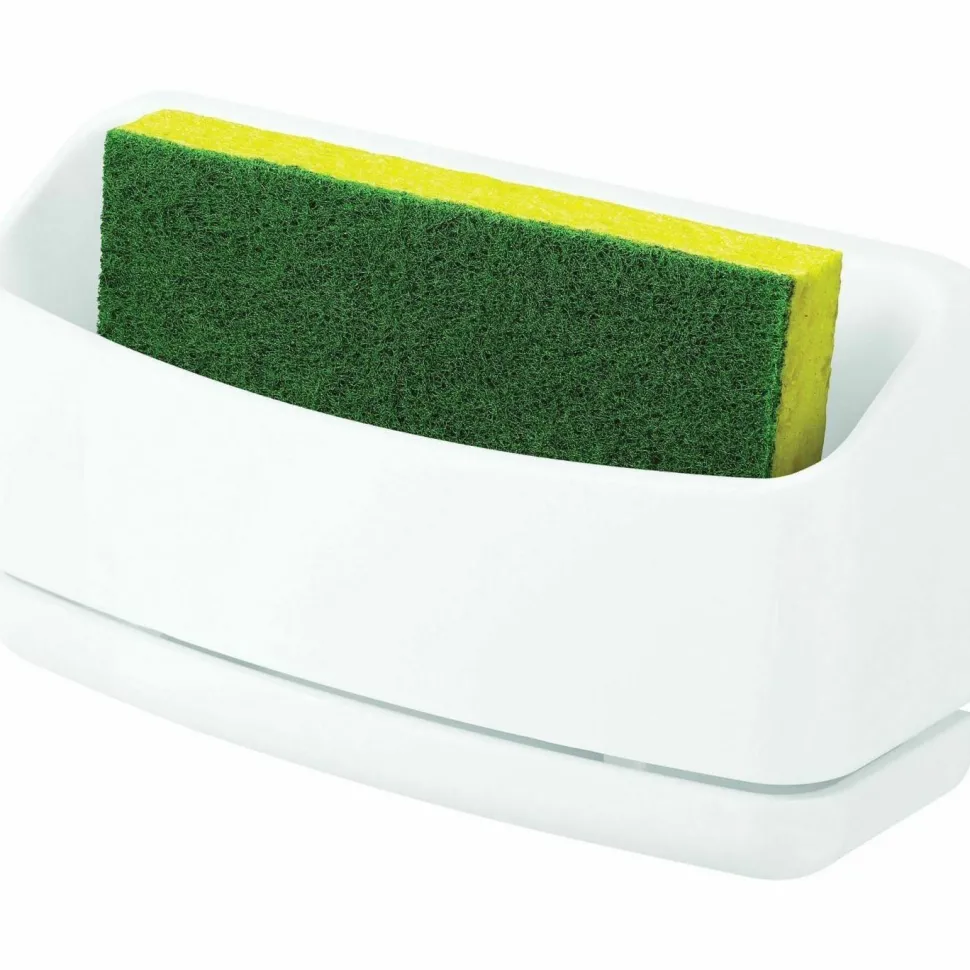 Command Under Sink Sponge Caddy, 9.4"H x 12"W x 7.8"D, White, 12 / Carton