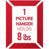 Command Universal Frame Hangers, 1 Command Hanger, 4 Command Strips