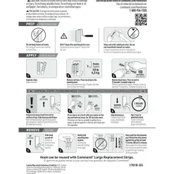 Command X-Large Hooks, 2 Hooks, 6 White Adhesive Strips, Damage Free Hanging Picture Hangers, No Tools Wall Hanging Strips For Living Spaces