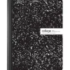 Composition Book, 7-1/2" x 9-3/4", College Ruled, 100 Sheets, Black/White