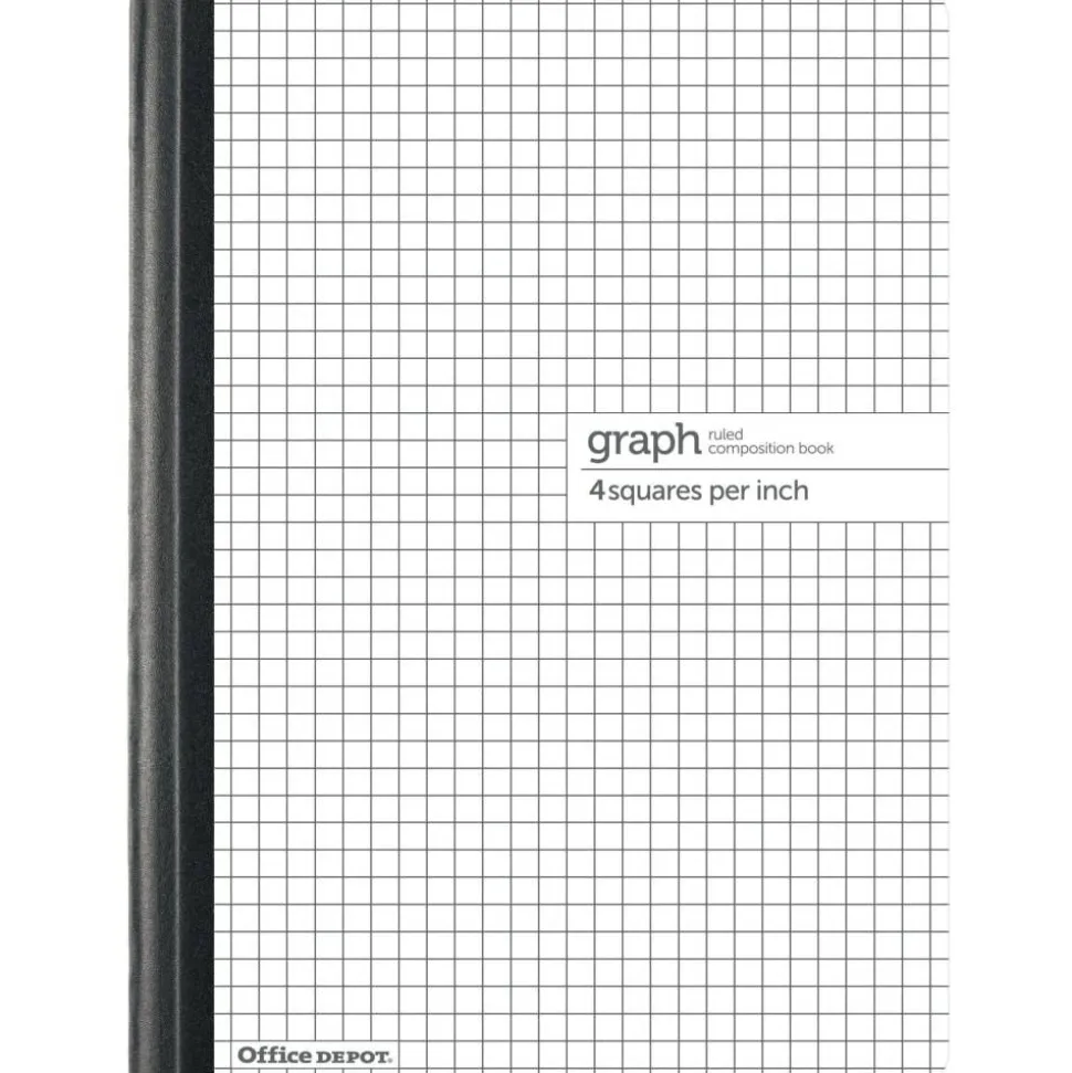 Composition Book, 8-1/2" x 11", Quadrille Ruled, 80 Sheets, White