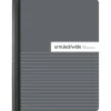 Composition Book, 7-1/2" x 9-3/4", Unruled/Wide Ruled, 100 Sheets, Gray/White