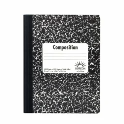 Composition Book, 7-1/2" x 9-3/4", Wide-Rule, 100 Sheets