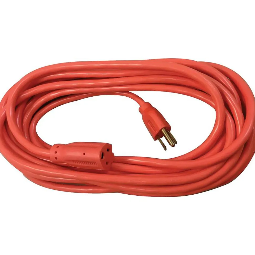 Compucessory Heavy-duty Indoor/Outdoor Extsn Cord - 16 Gauge - 125 V AC / 13 A - Orange - 25 ft Cord Length - 1