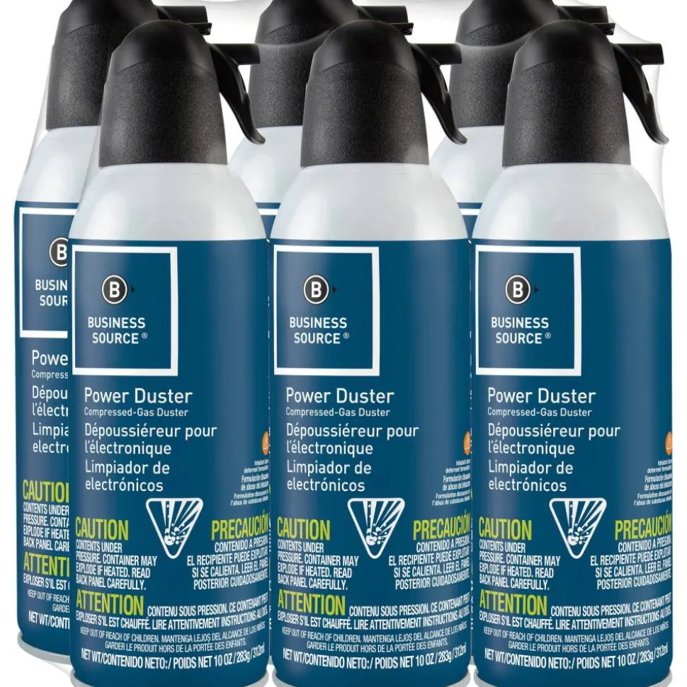 Compucessory Air Power Dusters - For Desktop Computer, Printer - Ozone-safe, Moisture-free - 6 / Pack