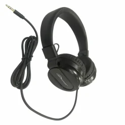 Compucessory Deluxe Stereo Headphones - Stereo - Black - Mini-phone (3.5mm) - Wired - 32 Ohm - 20 Hz 20 kHz - 15155
