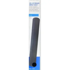 Compucessory Gel Keyboard Wrist Rest Pads, 19"H x 2.87"W x 0.75"D, Black