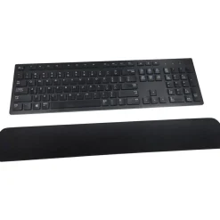 Compucessory Gel Keyboard Wrist Rest Pads, 19"H x 2.87"W x 0.75"D, Black