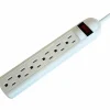 Compucessory 6-Outlet Power Strip, 15' Cord, Gray
