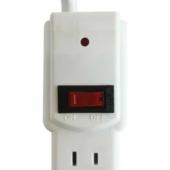 Compucessory 6-Outlet Strip Office Surge Protector - 6 x AC Power - 1080 J - 125 V AC Input - 125 V AC Output - 6 ft
