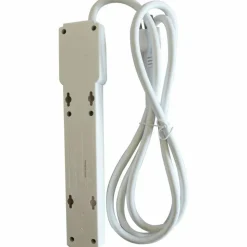 Compucessory 6-Outlet Strip Office Surge Protector - 6 x AC Power - 1080 J - 125 V AC Input - 125 V AC Output - 6 ft