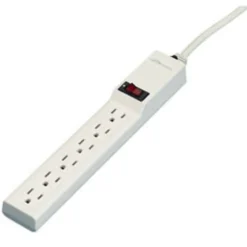 Compucessory 6-Outlet Strip Office Surge Protector - 6 x AC Power - 1080 J - 125 V AC Input - 125 V AC Output - 6 ft
