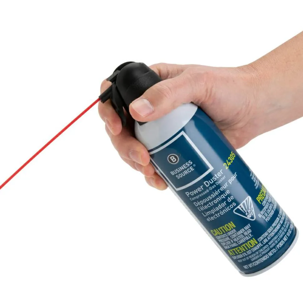 Compucessory Power Duster Compressed Gas Duster, 10 Oz, Pack Of 2