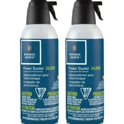 Compucessory Power Duster Compressed Gas Duster, 10 Oz, Pack Of 2