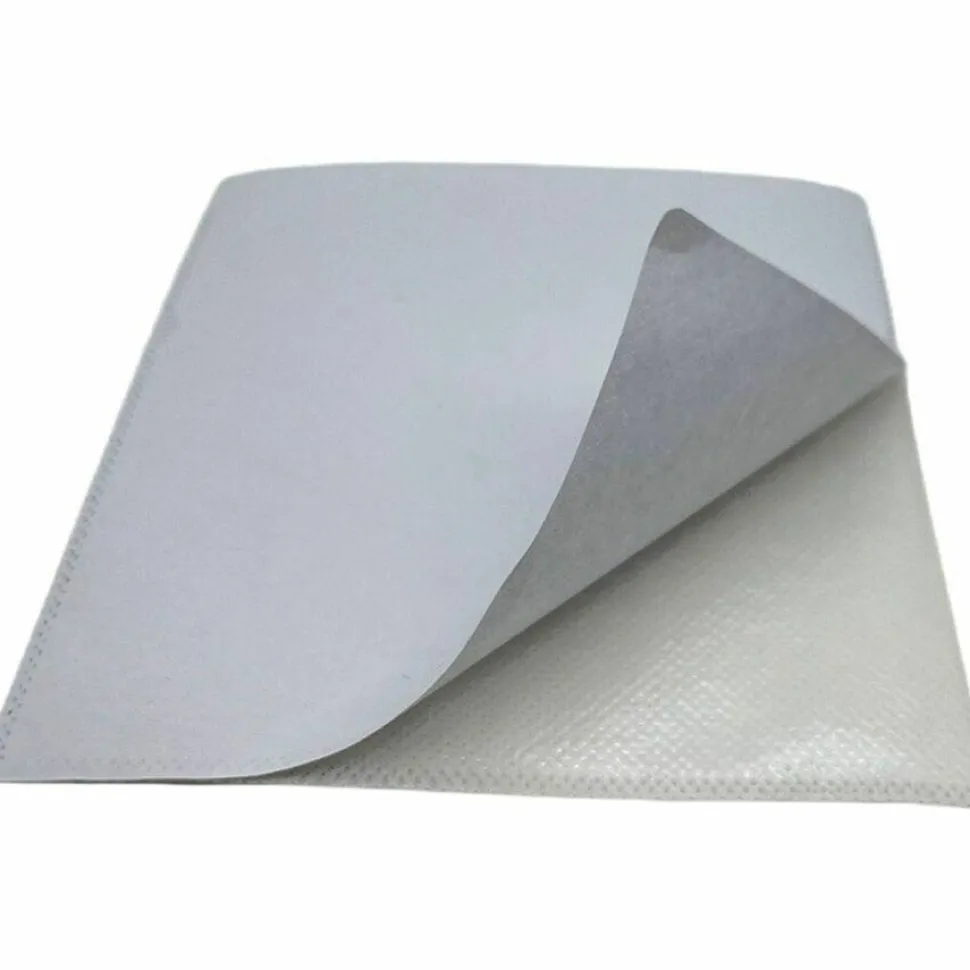 Compucessory Self-Adhesive Poly CD/DVD Holders - 1 x CD/DVD Capacity - White - Polypropylene - 50 / Pack