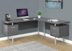 Computer Desk, Home Office, Corner, Left, Right Set-up, Storage Drawers, 70